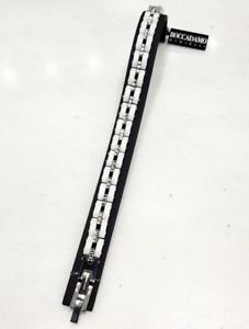 【送料無料】イタリアン　ブレスレット　ブレスレットセラミックホワイトインサートスチールbracciale boccadamo man acciaio con inserti in ceramica bianca refabr070w