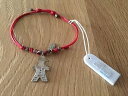 【送料無料】イタリアン ブレスレット デプラタロータスシルバーブレスレットレッドボックスpulsera de plata lotus silver bracelet con cuerda roja red with box(4)