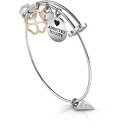 【送料無料】イタリアン　ブレスレット　スチールブレスレットドライブguess jewels bracciale in acciaio rigido con charms ubb85056 nuovo