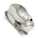 【送料無料】イタリアン ブレスレット ステンレススチールラルゴカフブレスレットacciaio inox largo amp; ondulate lucidato bracciale braccialetto regalo