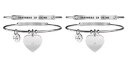 【送料無料】イタリアン ブレスレット パートナーセットkidult set di due bracciali acciaio love partners in ...