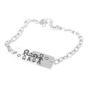 【送料無料】イタリアン ブレスレット シルバーカスタムシルバーブレスレットbracciale in argento 925 personalizzato family donna argento(4)
