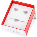 【送料無料】イタリアン　ブレスレット　スチールカフイヤリングボックスbracciale donna guess in acciaio con cuore orecchini cofanetto regalo ubs10805