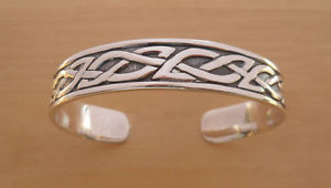 yzC^A@uXbg@X^[OVo[\bhZeBbNfUCJtargento sterling 925 solido celtico araldico design bracciale rigido 65 mm da 55