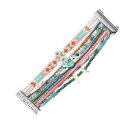 ヒパネマ 【送料無料】イタリアン　ブレスレット　マルチヌフnuova inserzionebracelet bresilien multi liens *hipanema* maupiti taille l 19 cm neuf