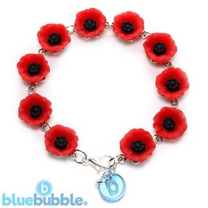 【送料無料】イタリアン　ブレスレット　ケシフラワーブレスレットビンテージシックbluebubble poppy giorni fiore braccialetto vintage boho festival chic mamma mothers day