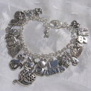 【送料無料】イタリアン ブレスレット ブレスレットスナップフックチャットbracelet breloques, fermoir mousqueton, mtal argent, amiti des chats
