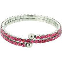 【送料無料】イタリアン ブレスレット コレクションピンクガラスブレスレットセットthe olivia collection doppia fila rosa i...