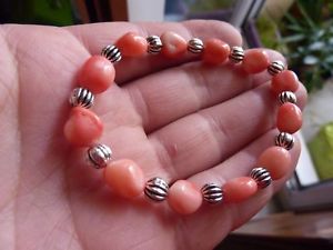 イタリアン　ブレスレット　ブレスレットオレンジbracelet corail orange saumon