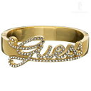 【送料無料】イタリアン　ブレスレット　ステンレススチールゴールドブレスレットguess ubb12911 donna bracciale in acciaio inox colori oro con scritta