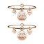 ̵ۥꥢ󡡥֥쥹åȡ֥쥹åȥɥԥ󥯥ɡkidult set bracciali acciaio gold pink mammafigliaforever 731021