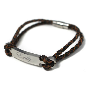 hokushin㤨̵֡ۥꥢ󡡥֥쥹åȡॹƥ쥹륢ǥƥƥ֥쥹åda donna personalizzato inciso in pelle amp; bracciale in acciaio inox identit regaloפβǤʤ16,980ߤˤʤޤ