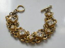 【送料無料】イタリアン ブレスレット ヴィンテージフレンチクチュールパリラインストーンゴールドブレスレットvintage french couture signed guy laroche paris gold strass bracelet,nls877