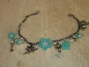 【送料無料】イタリアン ブレスレット シックカフnuova inserzionemargherite blu fiori amp; fata festival chic bracciale su misura