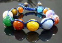 【送料無料】イタリアン ブレスレット ブレスレットビーズカラーチャクラtrama grossa braccialetto shamballa 14mm perline colore chakra