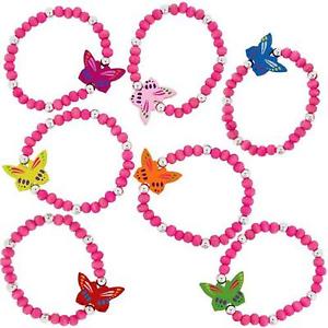 【送料無料】イタリアン　ブレスレット　コレクションブレスレットピンクパックthe olivia collection bambini rosa con farfalle di legno bracciale pacco da 7