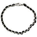 【送料無料】イタリアン ブレスレット ステンレススチールブレスレットメッシュサテンワイヤacciaio inox braccialetto a maglie intrecciano nero raso filo(4)