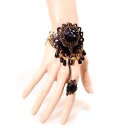 【送料無料】イタリアン ブレスレット ノワールドファムモードフランスbraceletbague noir de crateur pour femme,hand made,tendance,mode,france(4)