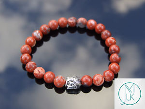 【送料無料】イタリアン　ブレスレット　ジャスパーカフヒーリングbuddha brecciated jasper natural gemstone bracciale guarigione 69 elasticizzata