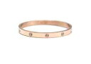 【送料無料】イタリアン ブレスレット ブレスレットローズゴードbc2528f bracelet jonc acier or rose orn de strass