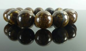 【送料無料】イタリアン　ブレスレット　カフtrama grossa bronzite gemstone bracciale