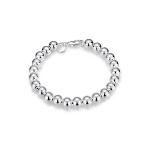 イタリアン　ブレスレット　ビーズカフブレスレットwomens donna con piccole perline a sfera braccialetto bracciale placcato argento regalo uk bg1724