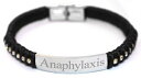 【送料無料】イタリアン ブレスレット カスタムポーチブレスレットpersonalizza personalizzato inciso medico medical alert donna bracciale marsupio medlr 37blk(4)