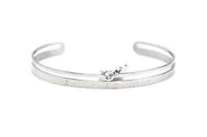 【送料無料】イタリアン　ブレスレット　ブレスレットメッセージアムール…bc2732d bracelet jonc ouvert acier argent avec message amour 5 langues et