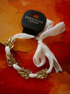 hokushin㤨̵֡ۥꥢ󡡥֥쥹åȡե֥쥹åȥtopshop golden foglie di metallo su catena in chiffon bracciale ultimo nuovoפβǤʤ17,980ߤˤʤޤ