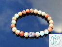 【送料無料】イタリアン　ブレスレット　アクアランドジャスパーブレスレットヒーリングbuddha aqua terra jasper natural gemstone bracelet 69 elasticated healing