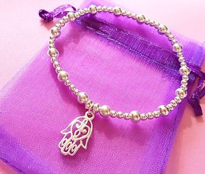 【送料無料】イタリアン ブレスレット インチスタッキングビードブレスレットargento sterling perlina impilamento noodle bracciale con charm 71 pollici con elastico