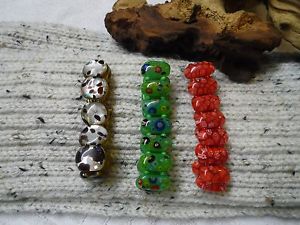 【送料無料】イタリアン　ブレスレット　ムラーノシリーズガラスゴムカフmurano glass bracciale elastico per serie 3