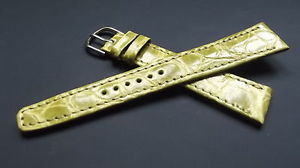 【送料無料】イタリアン　ブレスレット　ブレスレットクロコダイルヴェールbracelet montre en 18mm mo..