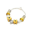 【送料無料】イタリアン ブレスレット クロスイエロービーズブレスレットビーズtoc beadz cross giallo perline bracciale con charm perline