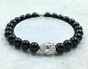 【送料無料】イタリアン ブレスレット ブレスレットオニキスブラックスターリングシルバーbuddha bracciale agata onyx nero 925 sterling argento fatti a mano by nap