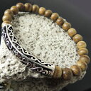 【送料無料】イタリアン ブレスレット カフagarwood bracciale meditazione mala calma fragranza argento sterling loto