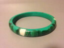 yzC^A@uXbg@Be[W}JCguXbgmet del secolo lucido verde malachite rame incrostato bracciale in resina vintage