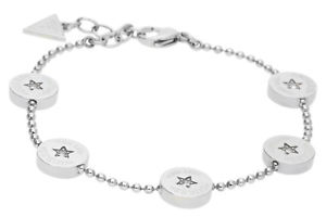 【送料無料】イタリアン　ブレスレット　ステンレススチールシルバーカフguess bracciale da donna in acciaio inox argento usb81002