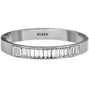 【送料無料】イタリアン　ブレスレット　カフカフカラーシルバーガラスguess ubb51401 bracciale bracciale colore argentocristallo nuovo