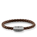 【送料無料】イタリアン ブレスレット シルバートーマスブレスレットthomas sabo bracciale in pelle marroneargento ub00198232l19