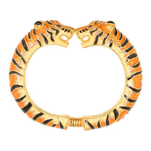 【送料無料】イタリアン ブレスレット ケネスジェイレーンエナメルタイガーカフkenneth jay lane kjl 22kt placcata oro smalto marroncino tigre bracciale