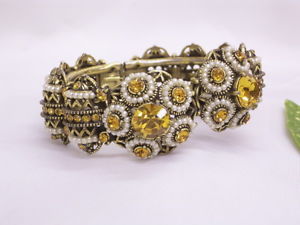 【送料無料】イタリアン ブレスレット ブレスレットコスチュームジュエリーヴィンテージhollycraft bracciale costume jewelry firmato datato 1954 vintage