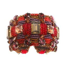 【送料無料】イタリアン　ブレスレット　カフクリスタルベージュシャドウkonplott bracciale rivoli beige cristallo ombre decorativa dorata