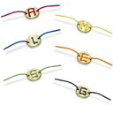 yzC^A@uXbg@JtVo[bracciale feelo argento 925 gold dorato lettera iniziale laccio colorato