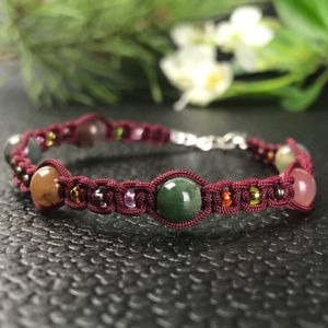 【送料無料】イタリアン　ブレスレット　ブレスレットコトンbracelet agate indienne perles verre mac..