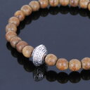 【送料無料】イタリアン ブレスレット シルバーブレスレットチベットペンダントuomo donna 65mm agarwood bracciale argento tibetano protezione ciondolo 015