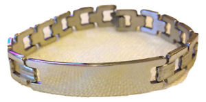 【送料無料】イタリアン ブレスレット スチールブレスレットbracciale acciaio uomo donna con nome e dedica mod 06
