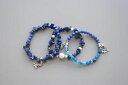 【送料無料】イタリアン ブレスレット ユニークカフミリラピスラズリセットアガタset univoco gemstone bracciale 6mm lapislazzuli, 10mm howlite, agata 6mm 2022