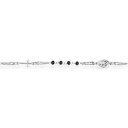 【送料無料】イタリアン ブレスレット カフアーメンブレスレットオニキスシルバーマドンナbracciale donna rosario amen rosarium brobn3 bracelet onice madonna argento