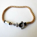 【送料無料】イタリアン ブレスレット ブレスレットスチールチェーンbracciale uomo donna catena in acciaio rosato e lucido con ancora 21,5 cm 70 aa(4)